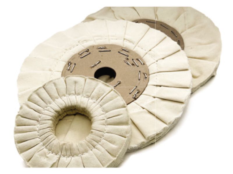 Roda de pano plissada, ventilada e resinada e roda de sisal