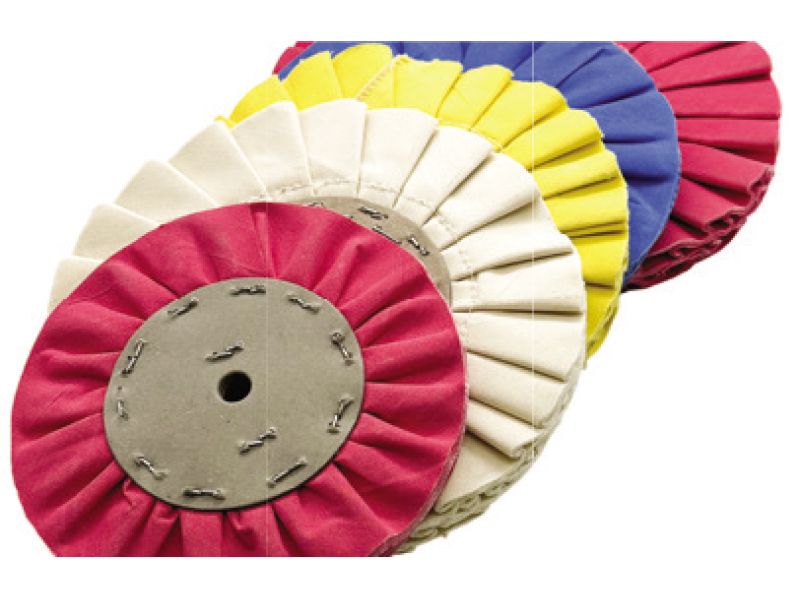 Roda de pano plissada, ventilada e resinada e roda de sisal